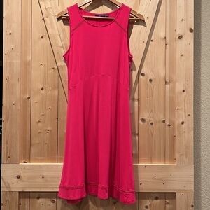 Apt. 9 Pink Dress Skater Style Fit and Flare Sleeveless Ladder Lace Size Medium